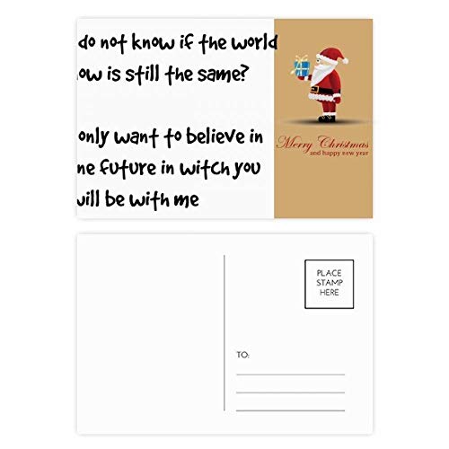 Cartes postales poésie avec toi Père Noël pour raviver vos souvenirs