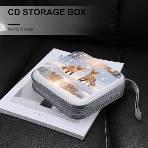 Étui CD/DVD 40 compartiments en plastique moderne flocon de neige - 5