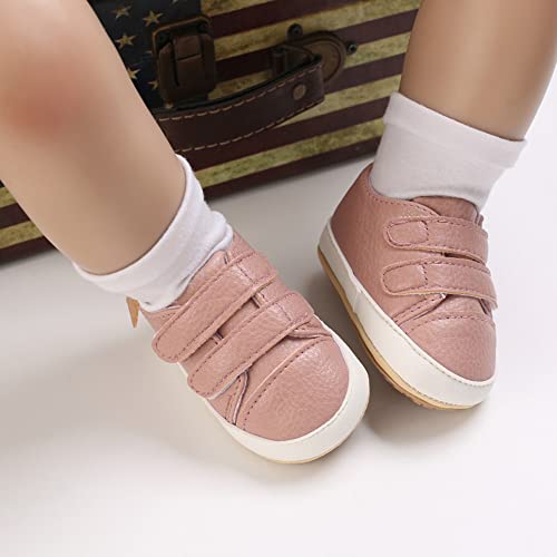Image of Clowora Baby Boys Girls Shoes Non-Slip Rubber Sole Sneakers Infant First Walking Toddler Crib Shoes Newborn Loafers Flats.