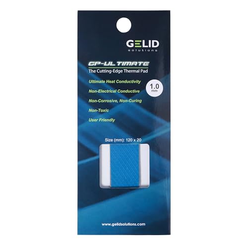 Gelid Solutions GP-Ultimate 15W- Almofada térmica 120x20x1.0mm. Excelente condução de calor, enchime