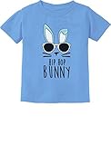 TeeStars - Hip Hop Bunny Funny Gift for Easter Toddler/Infant Kids T-Shirt 3T California Blue