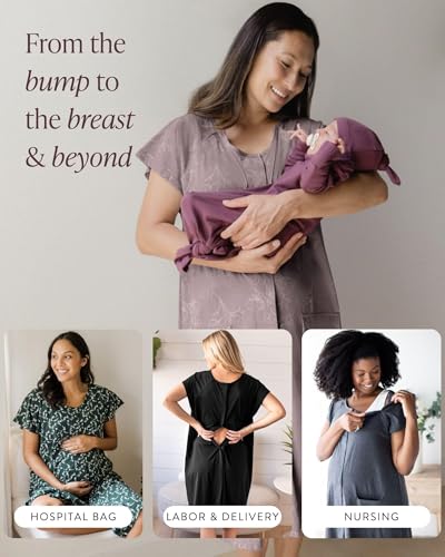 Kindred Bravely Labor and Delivery Gown, 3 in 1 Hospital Gowns for Women Labor Delivery4