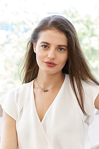 Three Black Pearl Necklace Jewelry - Genuine Black Bridal Irregular Pearl Beads Collar Necklace Jewelry Diy Silver Filled Simple Fashion Water Gray Precious Triple Pearl Choker Necklace For Party #TOP2