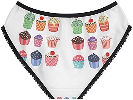 SpreadPassion Cupcakes Panties, Cupcakes Underwear, Briefs, Cotton Briefs, Funny Underwear, Panties For Women
