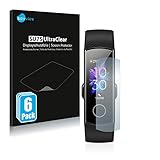 Savvies 6X Schutzfolie kompatibel mit Honor Band 5 Displayschutz-Folie Ultra-transparent