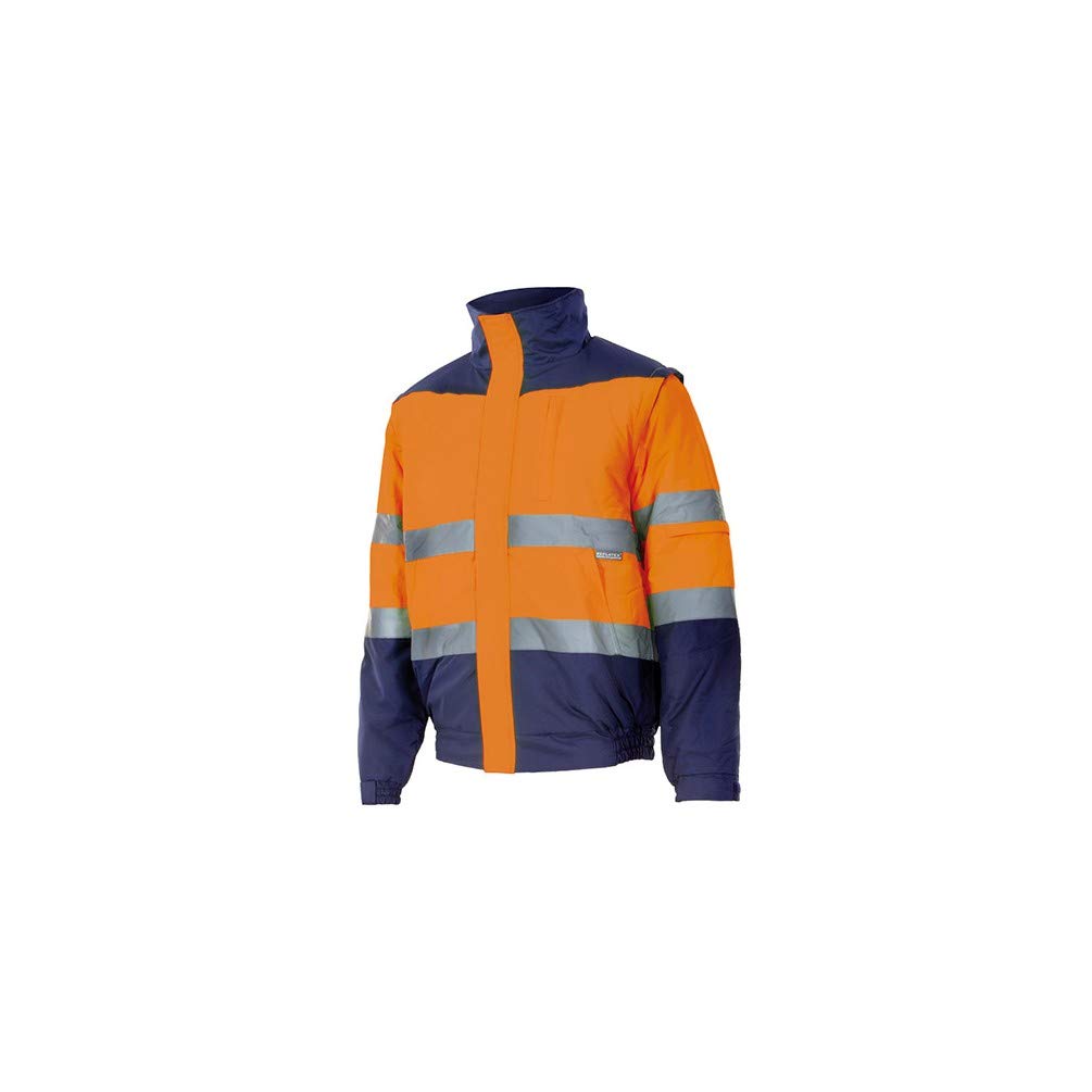VELILLA Cazadora Desmontable Alta Visibilidad (Tallas Grandes) Serie 161| Ropa Laboral | Calidad en los Tejidos | Máximas garantías