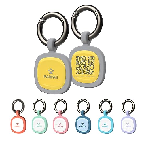 Pawaii Silent Silicone Dog ID Tag (Yellow)