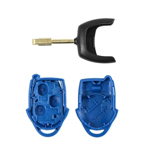 Coque clé voiture compatible Ford Transit - Boîtier de remplacement à 3 boutons - 6