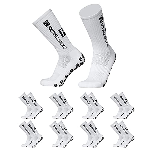 Lixada Calcetines de fútbol para hombre y niño, unisex, calcetines de compresión, antideslizantes, de secado rápido, para fútbol, baloncesto, ciclismo, maratones, 2/3/4/6/8/10 pares (opcional)/39-46