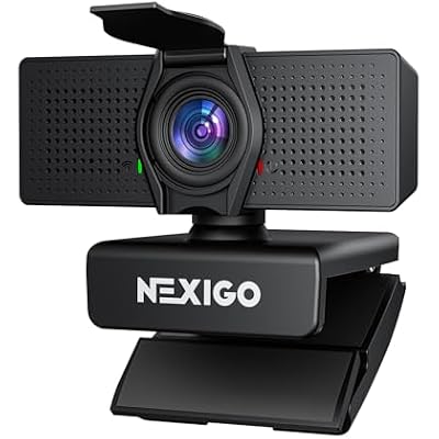 NexiGo N60 Pro 4K Webcam for PC, 4K UHD Sony Sensor, Autofocus, 1080p 60 fps, Noise-Canceling Mics, Privacy Cover, Distortion-Free Lens, 4X Digital Zoom, Works with Switch 2/Zoom/Teams/Google Meet