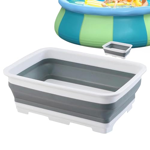 Piscina para pies | Lavabo plegable para el área de la piscina - bañera antideslizante como accesorio de piscina para camping, terraza, jardín al aire libre