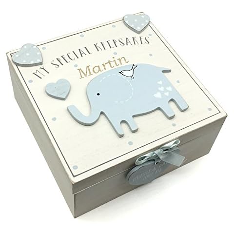 Personalised Wooden Keepsake Box for Baby Boy Cover