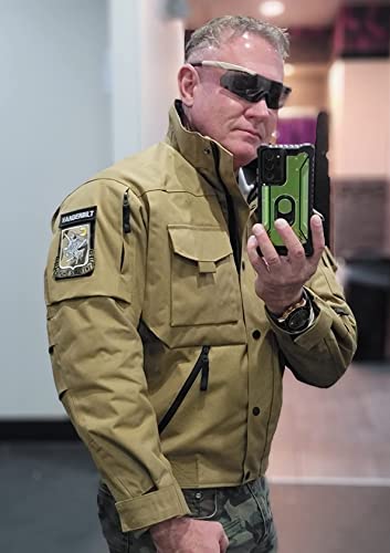 Military Jacket for Men 1000D Cordura Tactical Jacket Hard Shell Water Resistant Army Jacket Coat Hiking Bushcraft3