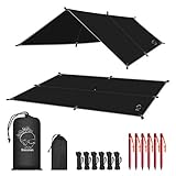 Grassman Camping Tarp, Ultralight Waterproof 10x10ft/10x12ft Rain Fly Shelter, Easy to Setup Camping...