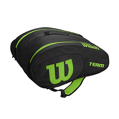 Raqueteira Wilson Team Padel e Beach Tennis (Preto)