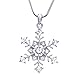 Soulbreezecollection Snowflake Charm Pendant Necklace Wedding Bridesmaid Prom Fashion Jewelry