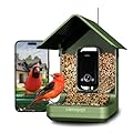 Hibird 4K HD Smart Bird Feeder with Camera, 2.4G/5G Dual WiFi Wireless Outdoor, Auto Higher Resolution Bird Video Capture, AI Identify 10000+ Species, 1080P Live Function for Everyone