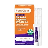 FemiClear for Bacterial Vaginosis Symtoms - Fast Relief for Discomfort, Itching & Discharge, pH Balance & Vaginal Health Support, Freshness & Odor Control, All-Natural Organic Ingredients, 2-Day Dose