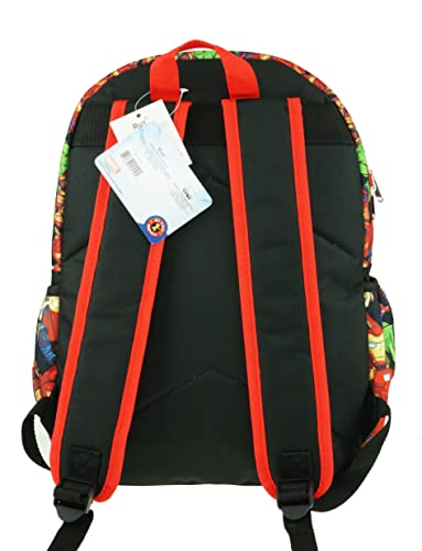 Kawaii Avengers 16" Large All Over Print Backpack - (Black)4