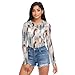 Winter Penguin Tree See Through Tops for Women Mesh Sheer Tops Long Sleeve Women Blouse Handle Zipper Swimming Pool Camping Beach Size M