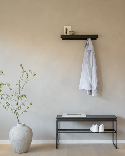 Perchero de pared moderno para colgar abrigos sin ocupar espacio pasillo Kazai Kian 4