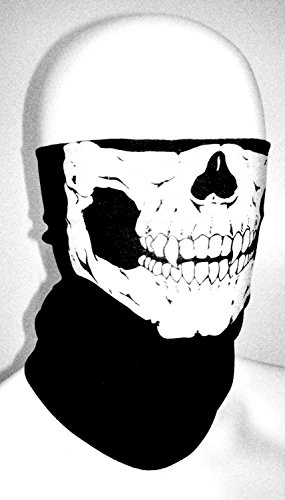 Bicycle Ski Skull Half Face Mask Ghost Scarf Multi Use Neck Warmer COD