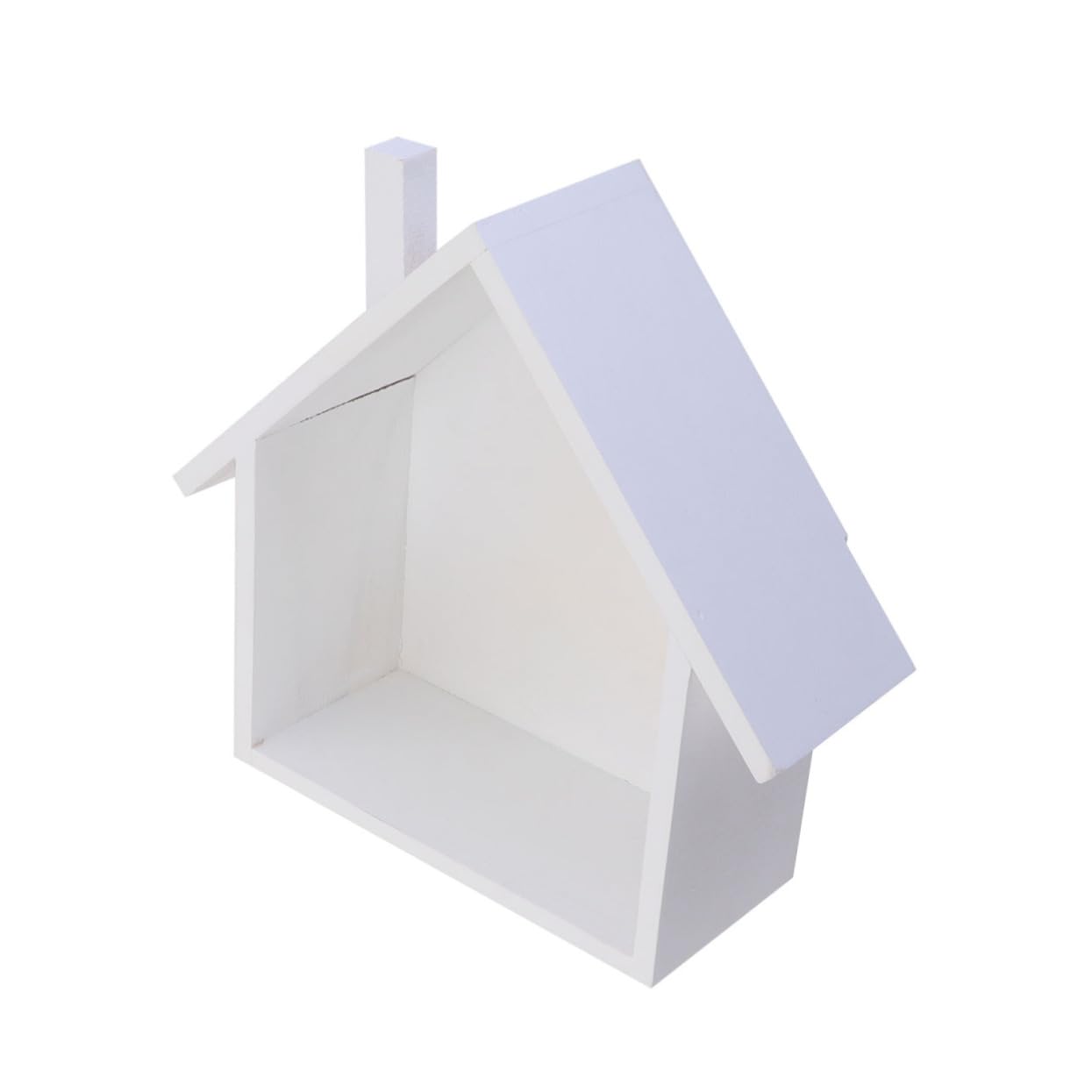 Petite étagère murale design maison en bois blanc pour déco bureau