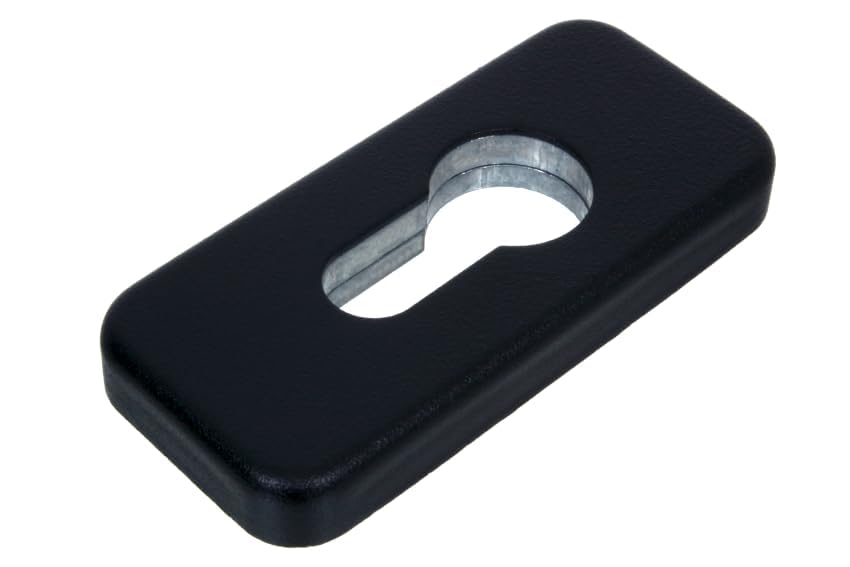 NAJDER Rosace de Sécurité Rectangulaire en Acier Inoxydable Zamak, Cache Serrure pour Poignées de Porte Intérieure, Rosace de Protection, Trou de Clé,...
