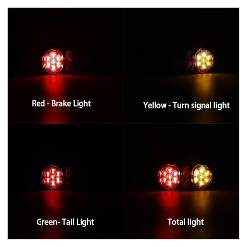 Paire feux arrière à 14 LED 24V pour remorque de camion