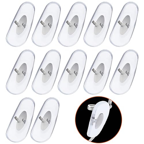 Image of Clear Soft Silicone Replacement Nose Pads for Ray-Ban Aviator RB3025 /RB3026 /RB3030 /RB3211 /RB3362 /RB3445 /RB4175