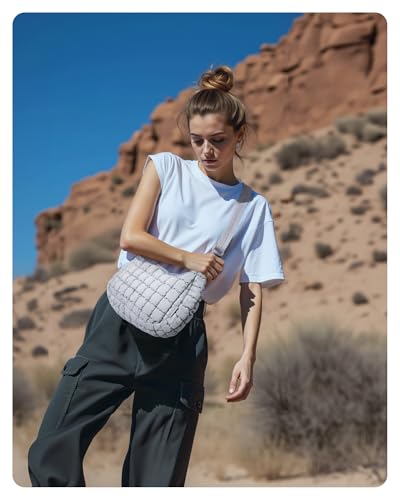 Image of BAGSMART Quilted Crossbody Bags for Women Lightweight Puffer Purse Shoulder Hobo Bag for Daily Use Travel Essentials