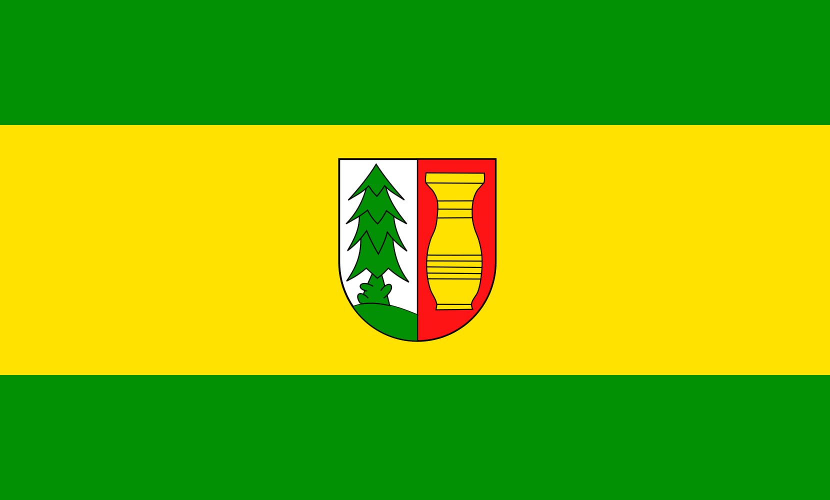 Drapeau Large Coppengrave au format paysage de 1.35m² pour mât standard