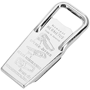 Westmark Flesopener en -dop, voor schroefdoppen, 3-in-1, staal/rubber, 8,6 x 3,7 x 1,5 cm, Hermetus, zilver/rood…