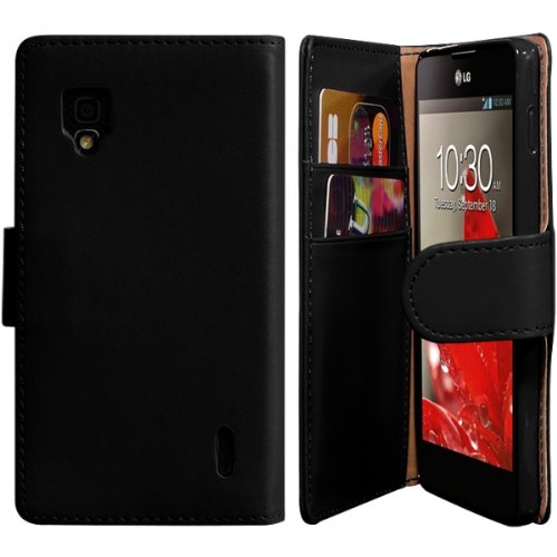 Seluxion - Housse Coque Etui pour LG Optimus G Couleur Noir