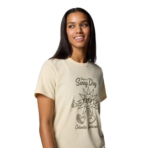 Columbia Women's Sun Trek Graphic Short Sleeve III, Lemon Wash/Shine On, X-Small by Columbia - Used condition - Image 4