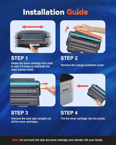 Image of 148A Toner Cartridge Black (with Chip) Compatible Replacement for HP 148A W1480A 148X W1480X Work for MFP 4101fdn 4101fdw 4001dn LaserJet Pro 4001dw 4001n Printer (2 Pack)