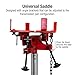 Sunex Tools 7793B 1,000 lb Telescopic Transmission Jack, Hydraulic, Foot Pump Operated, Tilt Saddle with Chain Tie-Down, 74.2 in Max Height