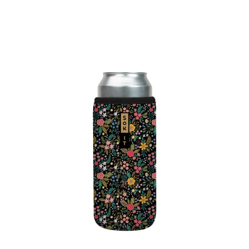 Sok It CanSok Sleeve for Beer & Soda Insulated Neoprene Cover (English Garden Picnic, 25oz Can Sleeve)