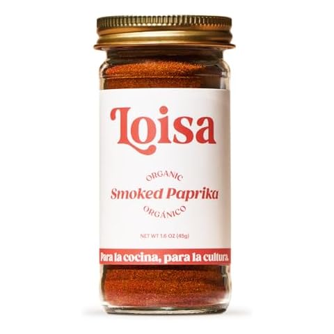 Loisa Smoked Paprika Seasoning, USDA Organic, Non-GMO, No-MSG, No Preservatives, No Artificial Coloring, No Artificial Flavors, 2.3oz, Pack of 1 (Smoked Paprika 1.6oz) Cover
