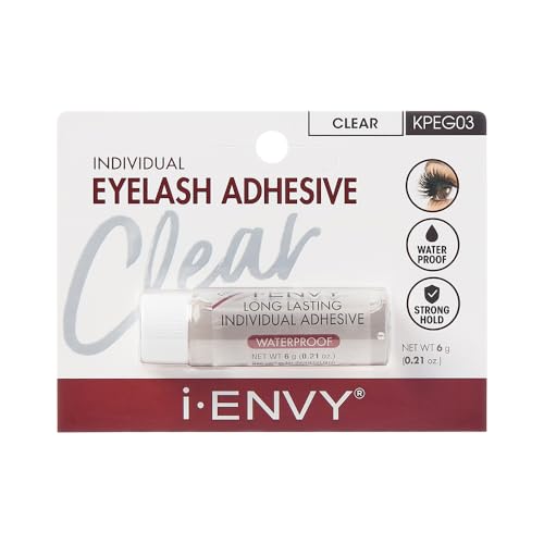 i-Envy Semi-Permanent Lash Glue Adhesive for Individual Cluster Lashes & Lash Extension, Waterproof...