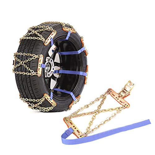 HEITIGN Cadena de Nieve, Cadenas de Nieve Antideslizantes Ajustables Universales para Neumáticos de Automóvil para Vehículos...
