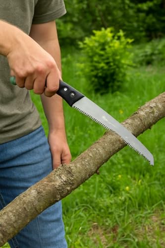 Leafypets pruning saw cutter multipurpose used steel saw with 3 edge sharpen teeth durable hand tool professional grade lightweight good grap handle pack of 1. - Image 2 thumbnail