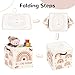 Clastyle Rainbow Kids Storage Cube Organizer Set Boho Closet Clothes Cube Storage Bin Nursery Toddler Toy Box Chest Boys Girls Book Shelf Basket,Butterfly,11.8x11.8x11.8 in