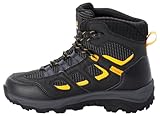 Jack Wolfskin Unisex Kinder Vojo Texapore Mid K, Black / Burly Yellow, 33 EU