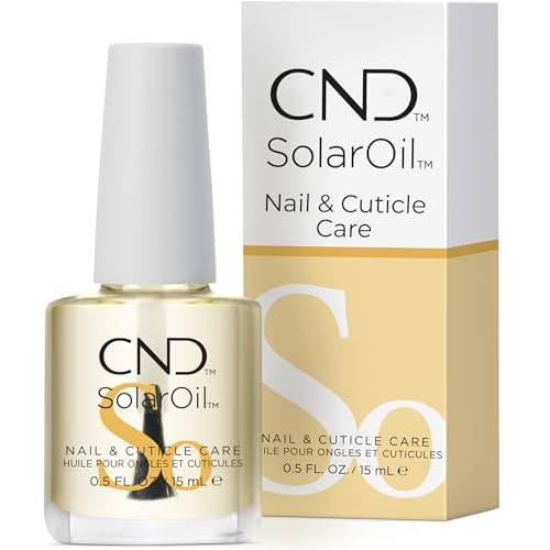 CND SolarOil Cuticle Oil, Blend Of Jojoba, Vitamin E, Rice Bran & Sweet Almond Oils, Moisturizes & Conditions