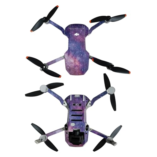 Skin Compatible with DJI Mini 4K - Violet Stars - Premium 3M Vinyl Protective Wrap Decal Cover - Easy to Apply | Crafted in The USA by MightySkins