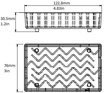 Drip Tray, Onepiece, 3"x5"x1", Pack of 3