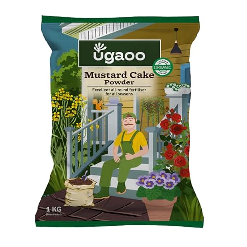 Ugaoo Mustard Cake Fertilizer for Plants 1 Kg | Organic Sarso Kha...