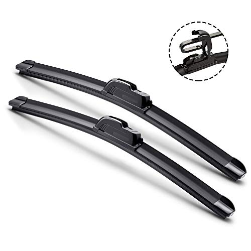 13"+13" Combo All Season U or J Hook BRACKETLESS Car Vehicle Windshield Wiper
