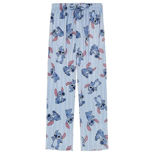 Disney Mens Lilo & Stitch Pajama Bottom, Lounge Pant With Drawstring, Ultra-soft & Comfortable Nightwear, STITCH NOT FROM HERE, XL